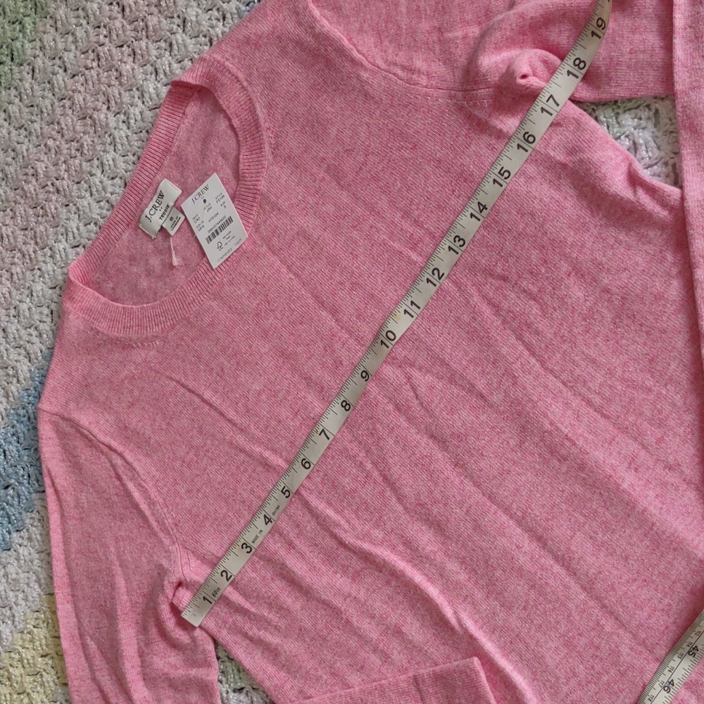 J. Crew Factory Size Small Pink Teddie Sweater - Picture 8 of 9